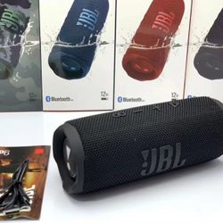 JBL Flip 6 Portable Bluetooth Speaker – Powerful Sound & Waterproof Design! (Red, Black, Blue)