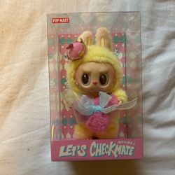 Pop Mart X THE MONSTERS: Labubu "Let's Checkmate" Plush Doll Pendant (1pc)