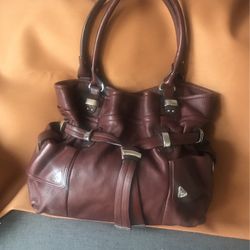 Brown Leather Makowsky Handbag