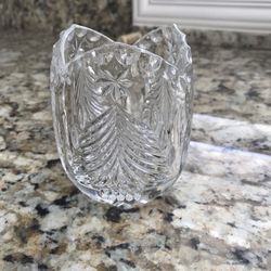 Lead Crystal Candle Holder