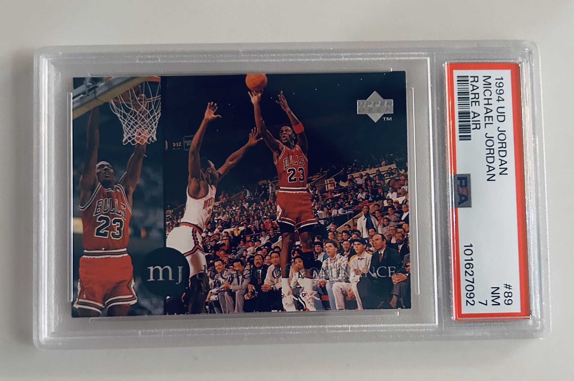 1994 Upper Deck Michael Jordan Rare Air Tribute Menendez PSA 7 ? ?