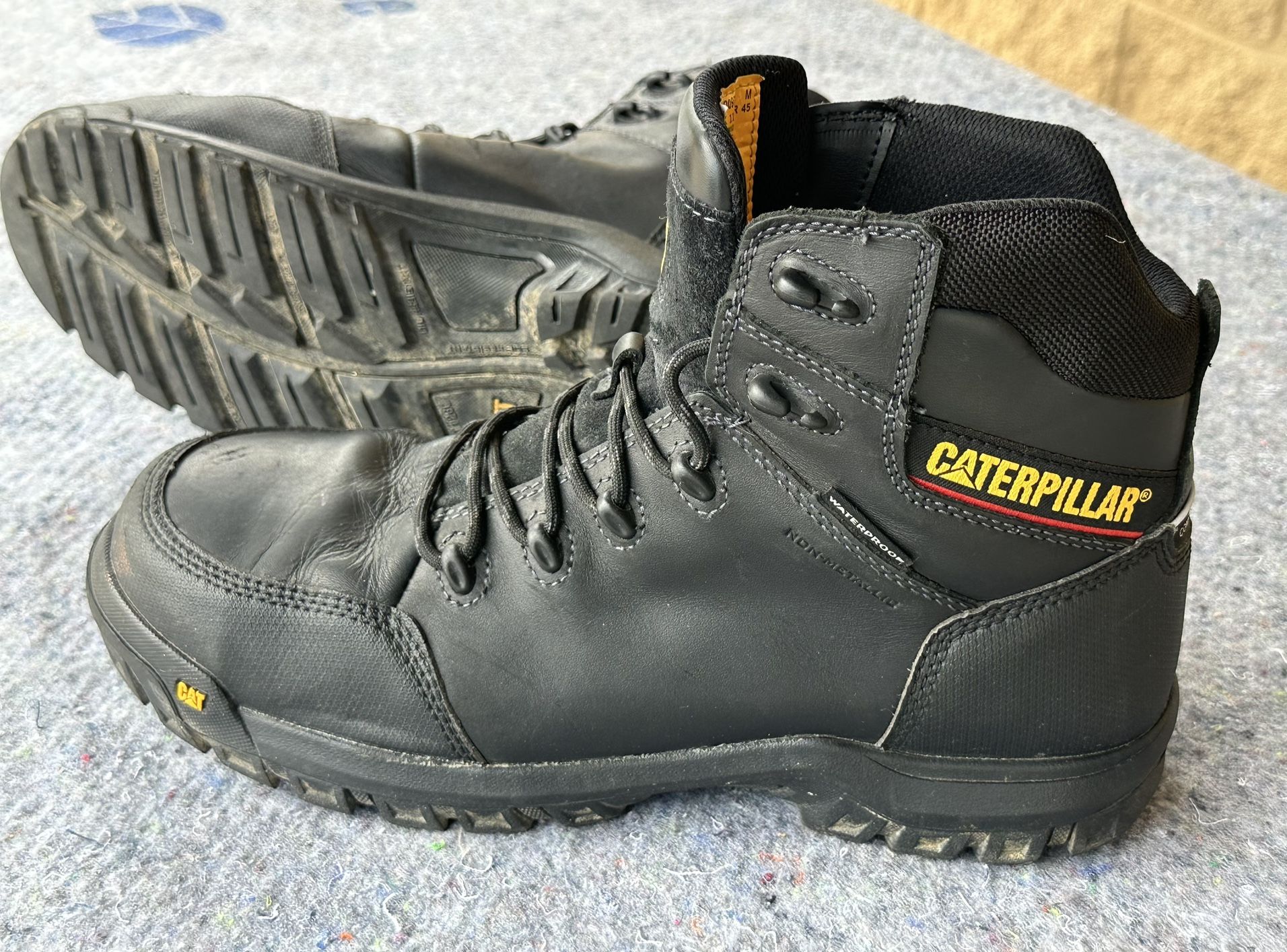 Men's Caterpillar Resorption Waterproof Composite Toe Work Boots P90976 Black