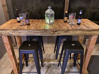 Wooden bar top