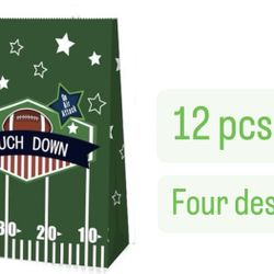 Football Birthday Party Candy Favor Bags