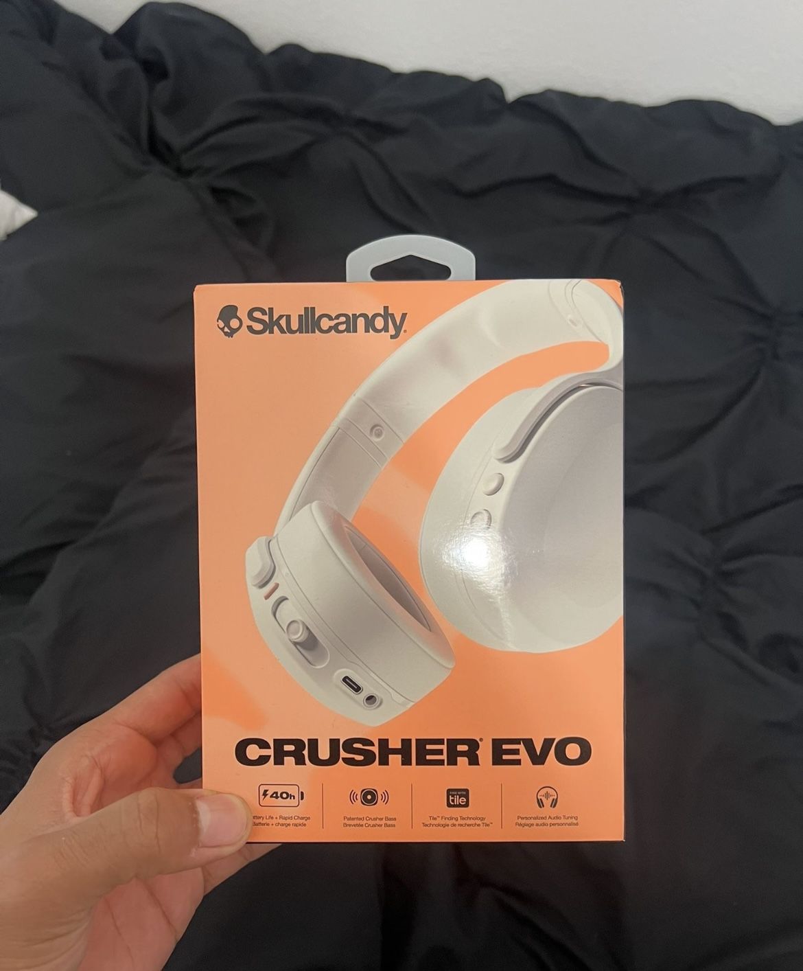 White skull Candy Crusher Bass 