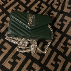 YSL Clutch Purse (chain strap included )