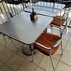 Three Tables And Six Chairs