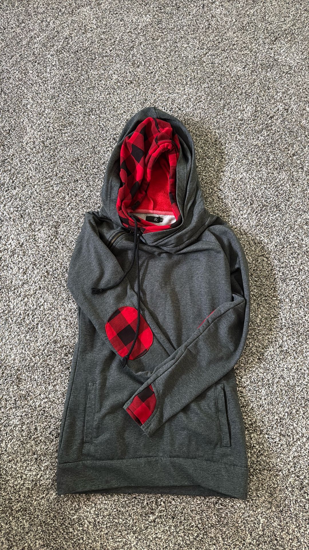 Mindy Mae Double Hoody-Buffalo Plaid