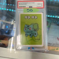 PSA 10 bulbasaur old maid