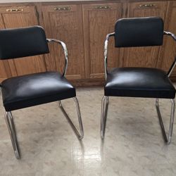 (2) Vintage Gilbert Rhode "Z" Chairs By Royalchrome