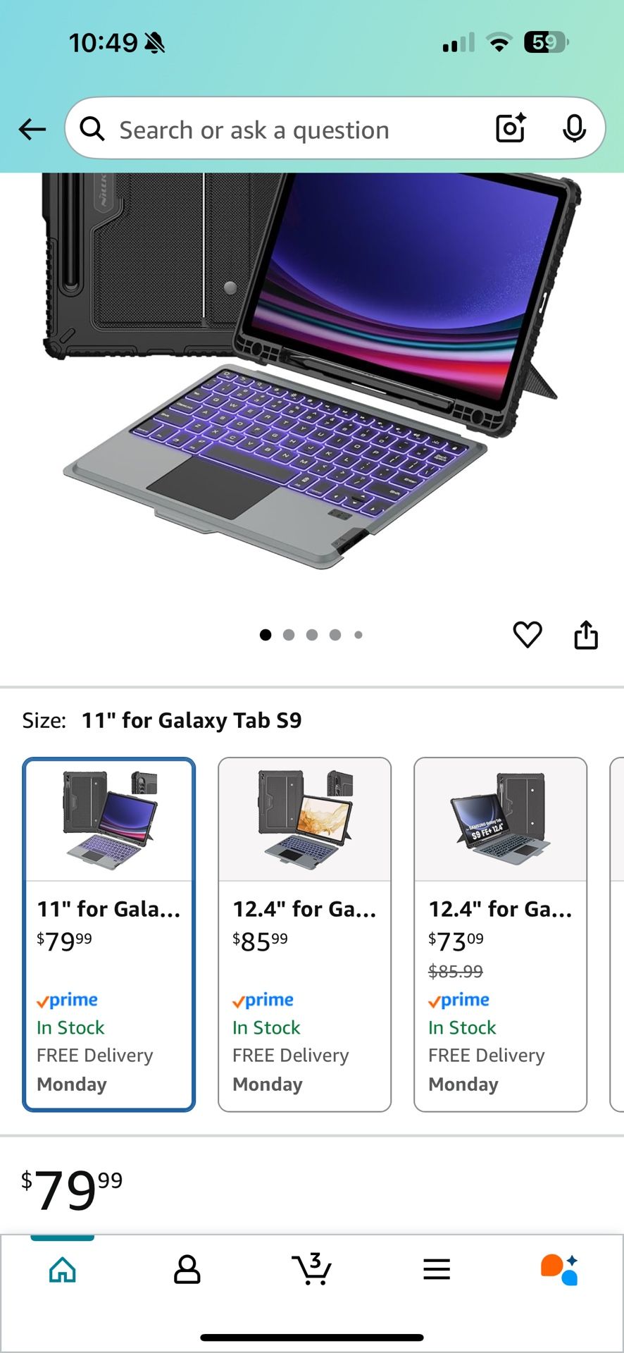Nillkin Samsung Tab S9 Keyboard And Case