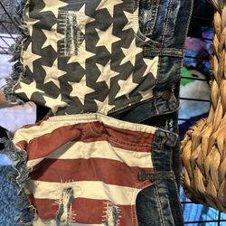 Fourth Of July Jean Shorts 6/28