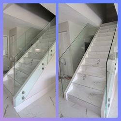 Sophisticated glass railings