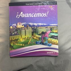 Avancemos 3 Teachers Edition Textbook