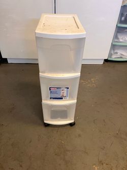 Sterility 3 compartment rolling bin