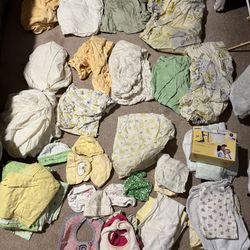 Newborn Baby Crib Sheets, Bibs, Pads, Blankets, Hats