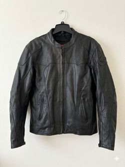 Bilt Black Leather Motorcycle Jacket