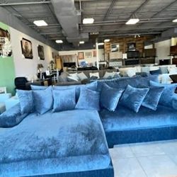 NEW XL OVERSIZED SLEEK SECTIONAL Living Room SOFA Couches $10 DOWN