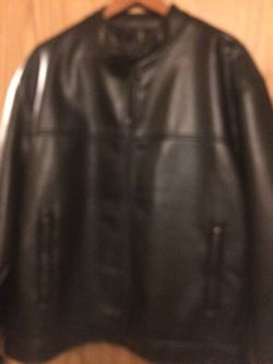 Emporio leather jacket $55