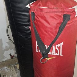 Everlast Punching Bag Black And Red Color