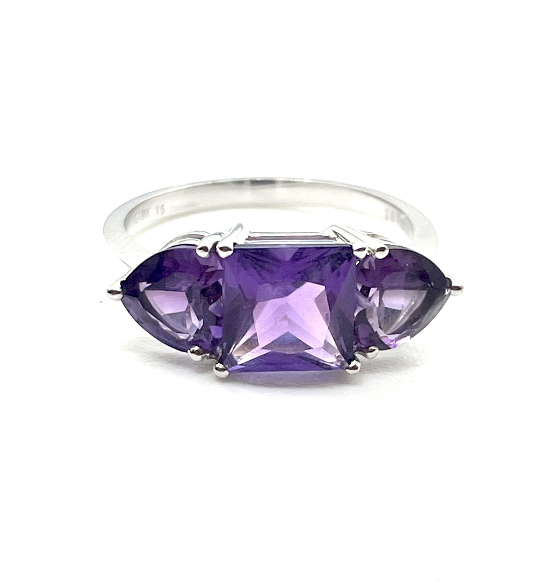 18k Amethyst Ring Sz 7