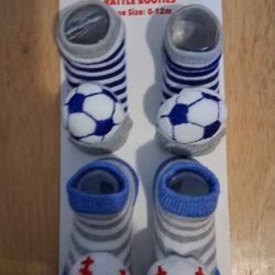 Boys Booties 0-12 Months 
