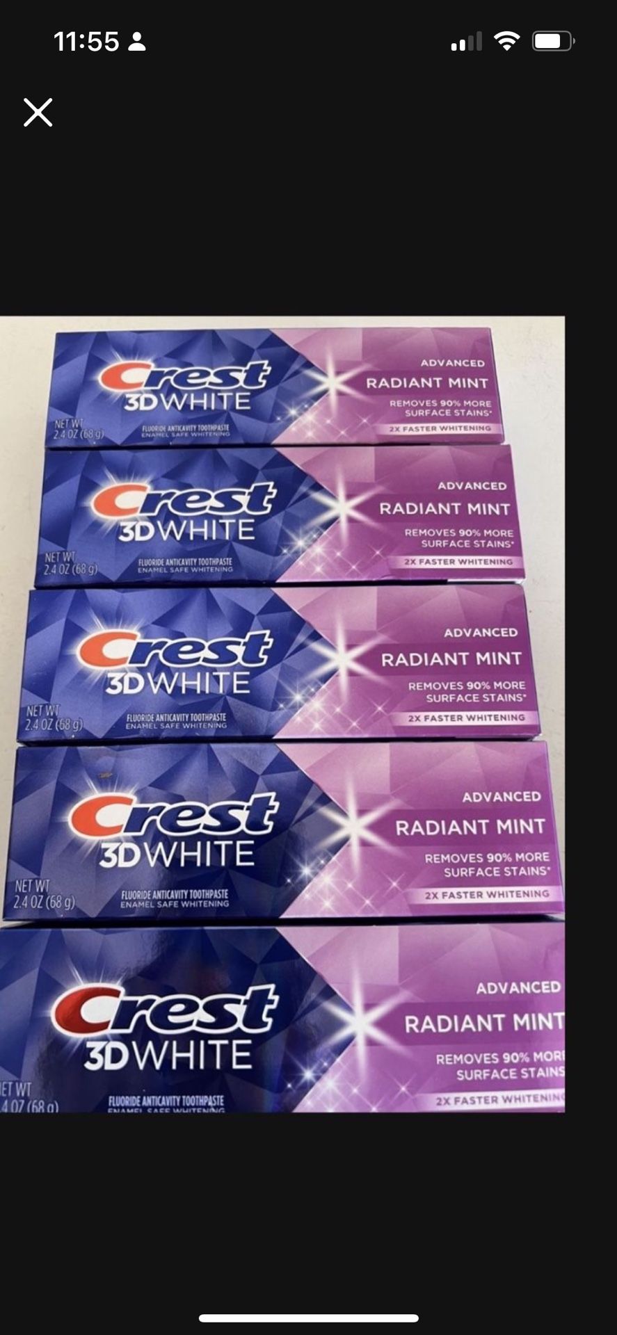 Crest 3D White 5/$10