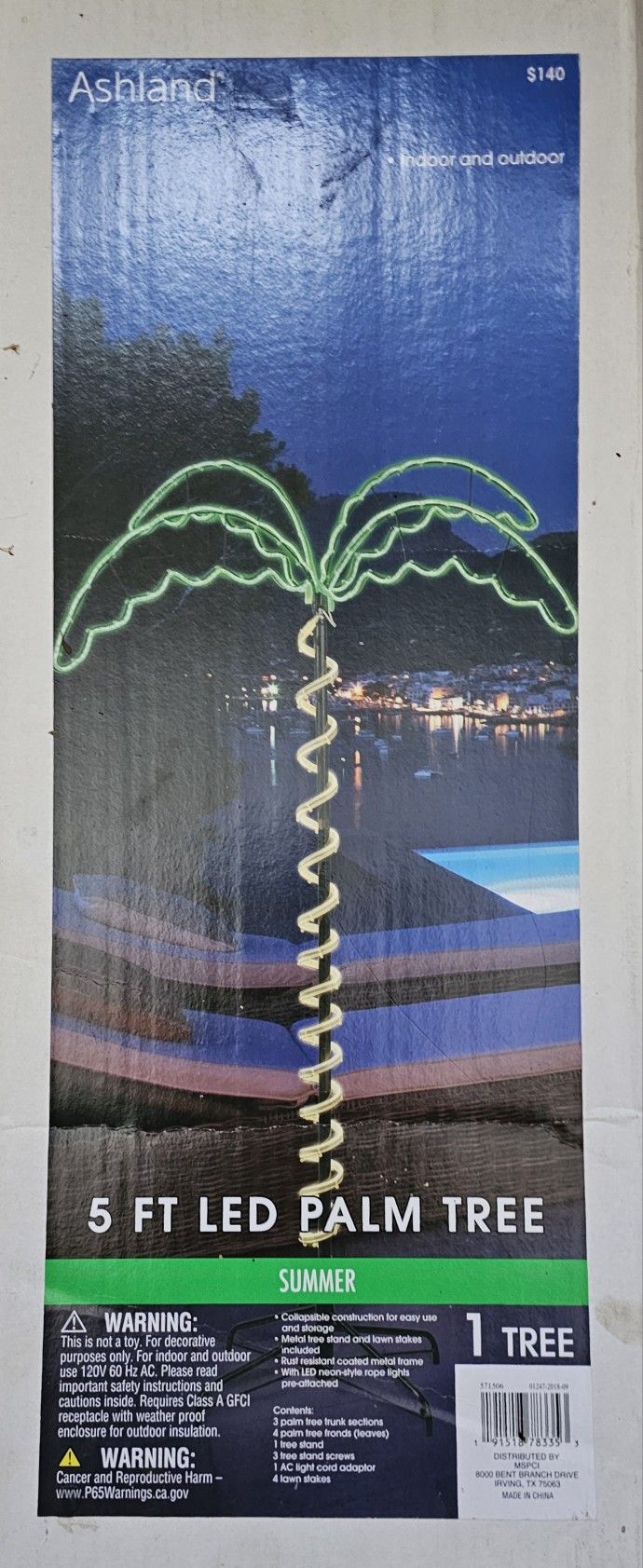 5 Feet Led Palm Trees - Total Of 4