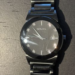 BULOVA  MEN'S DIAMOND ACCENT WATCH
