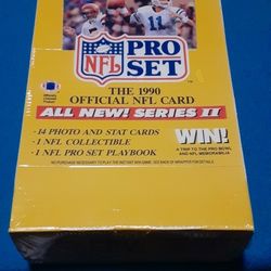 🏈🏈🏈1990 Pro Set Football Oficial NFL Cards Series 2 Wax Box Unopened FACTORY SEALED‼