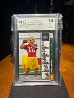 Upper Deck 2005 NFL Players Rookie Premiere Aaron Rodgers #16 RC BCCG 10 Packers