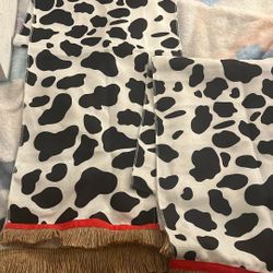 cow pattern printed table cloths 