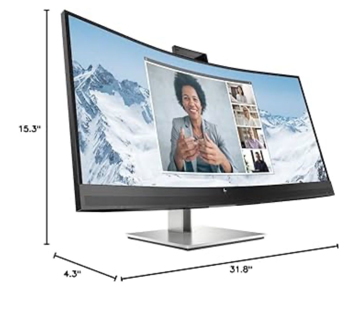 HP E34m G4 34" WQHD Curved Screen LED LCD Monitor