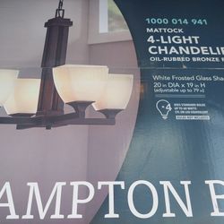 HAMPTON BAY CHANDELIER 