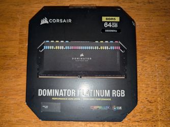 CORSAIR DOMINATOR PLATINUM RGB 64GB (2X32GB) DDR5 RAM 5600MHz