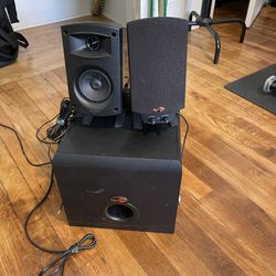 Klipsch Desktop Speakers And Subwoofer