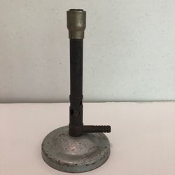 Vintage Bunsen Burner with Silver Base