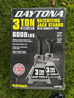 Daytona 3 ton heavy duty ratcheting jack stands