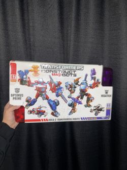 NEW SEALED Transformers Construct Bots Optimus Prime & Megatron 67/68 Pieces 2-pack Hasbro