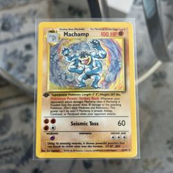Pokemon TCG Machamp #8 Base Set