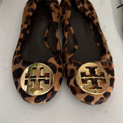 Tory Burch Leopard Print Flats Sz 5.5