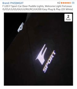 Lexus F sport puddle LED lights