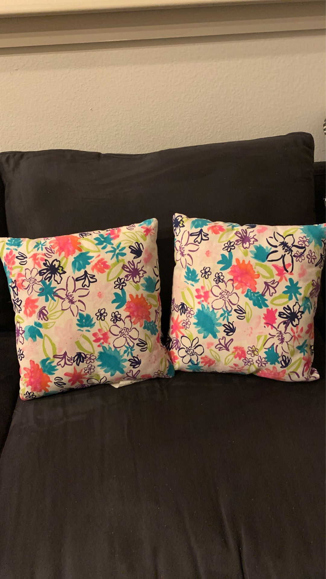 Small Floral Decorative Pillows