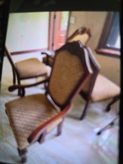 Mahogany dining room chairs