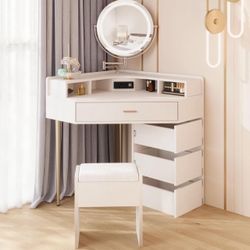 New Corner Vanity Desk Makeup Vanity Table