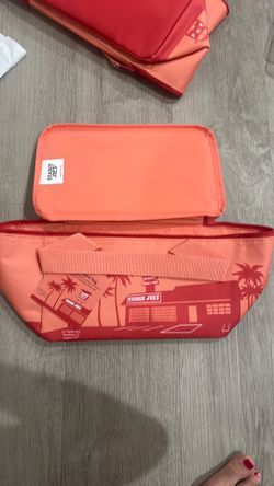 Trader Joe’s mini cooler bag :salmon pink