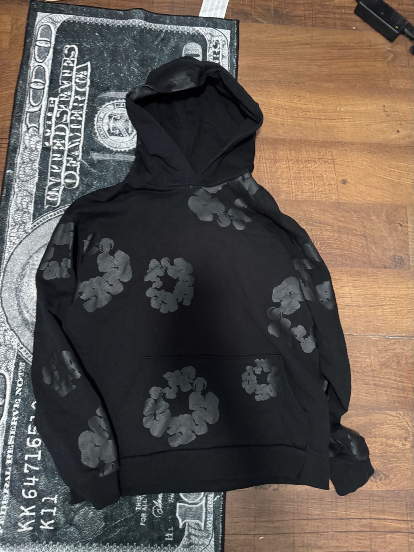 All Black Denim Tears Hoodie