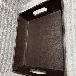 Leather Serving Tray 