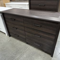 New! 6-Drawer Espresso Dresser, bedroom dresser, Oak Color dresser, clothing storage unit, bedroom closet, closet storage, cabinet, Dresser, matching