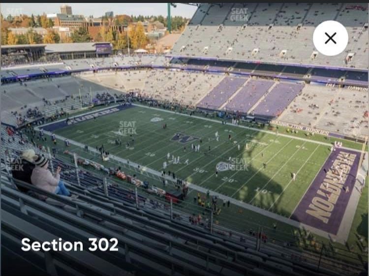 Husky Tickets Sat. Vs Oregon. 2 Tickets 